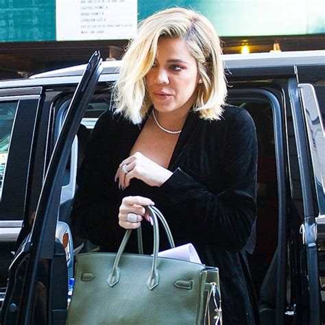 khloe kardashian shows cleavage in nyc a month after pregnancy news e