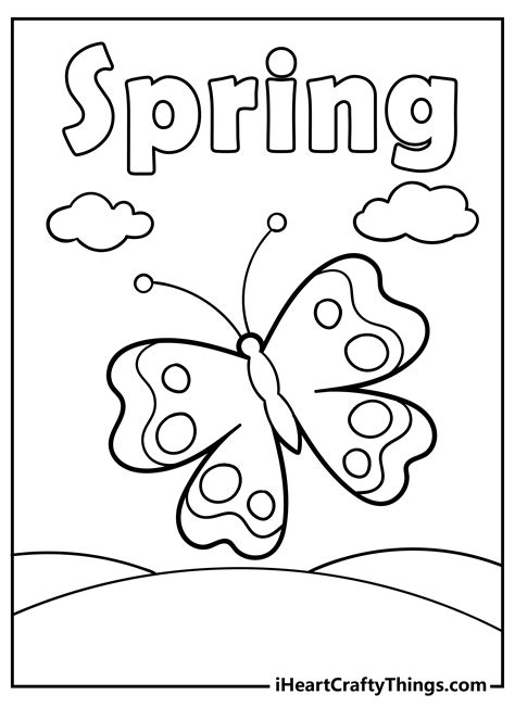 Spring Coloring Worksheets Worksheets For Kindergarten