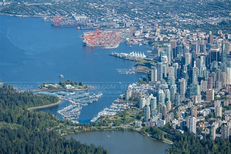 Aerial Photo Coal Harbour Downtown Vancouver