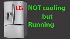 LG fridge not cooling but running