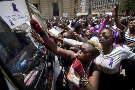 Angered By Assault Women Take To Nairobi Streets In Miniskirt Protest