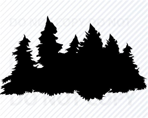 Pine Tree Svg File For Cricut Trees Vector Images Forest Etsy Australia