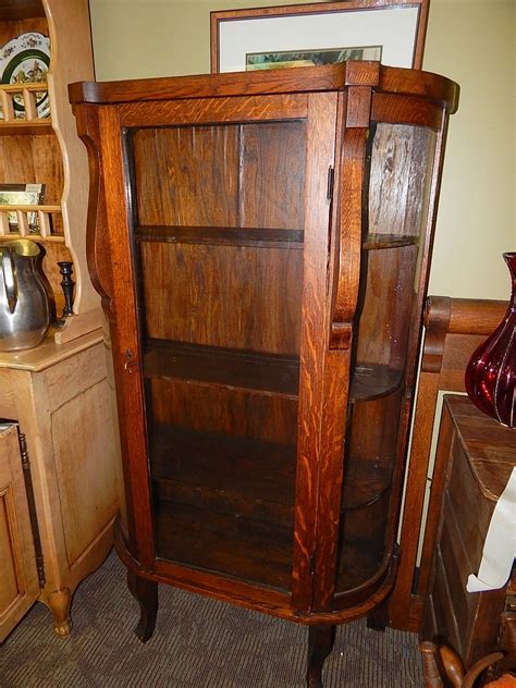A wide variety of china cabinet curio options are available to you, such as general use, design style, and material. Antique Oak Bowfront Curio China Cabinet | Curiosity ...