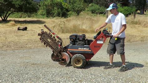 Lot 102 Ditch Witch 1010 Walk Behind Trencher Youtube