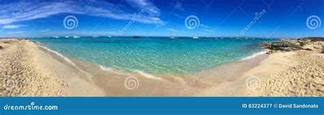 Beatiful Sunny Beach Day In Formentera Spain Stock Image Image Of
