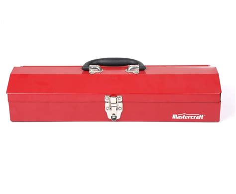 Mastercraft Portable Metal Hip Roof Tool Box Red 19 In Canadian Tire