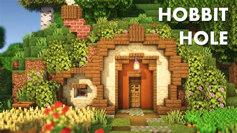 Minecraft How To Build A Hobbit Hole Tutorial Youtube
