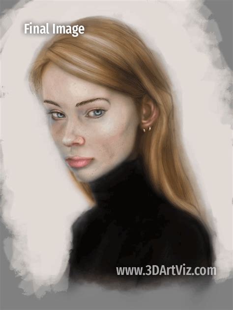 Portrait Study Digital Painting On Behance