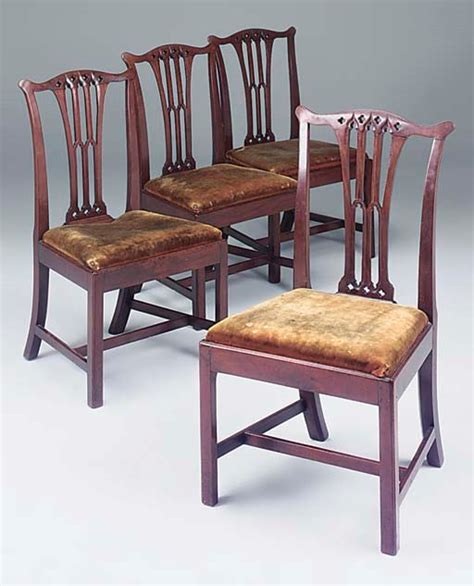 A Set Of Four George Iii Mahogany Dining Chairs Christies