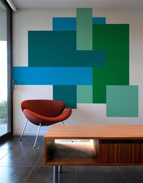 Color Blocking Art Self Adhesive Wall Decals Blik Geometric Wall