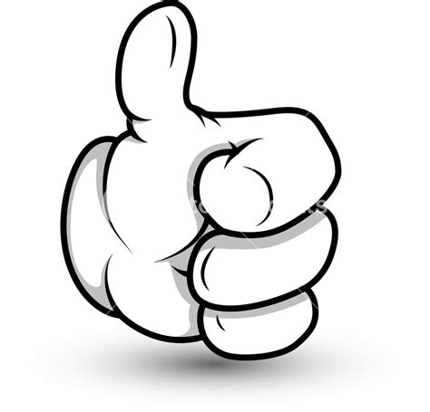 Cartoon Hand Thumbs Up Royalty Free Vector Image Images