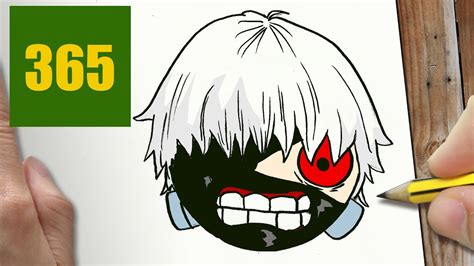 Les dessins kawaii de profil sont plutôt rare. COMMENT DESSINER KANEKI TOKYO GHOUL KAWAII ÉTAPE PAR ÉTAPE ...