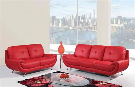 20 Ravishing Red Leather Living Room Furniture Home Design Lover