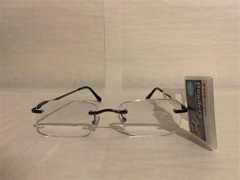 fg43 foster grant dustin 2 75 cvs reading readers glasses gun grey rimless ebay