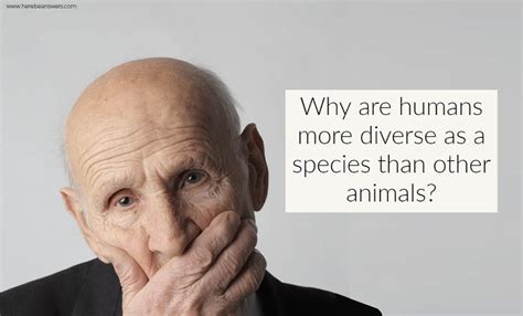 Why Are Humans More Diverse As A Species Than Other Animals