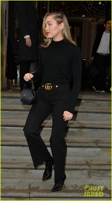 Miley Cyrus Keeps It Classy In All Black Outfit While Out In London