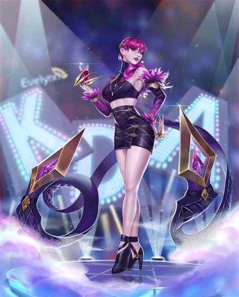 KDA Evelynn 伊芙琳同人 Li Yang on ArtStation at https artstation com artwork lVxgPO Lol