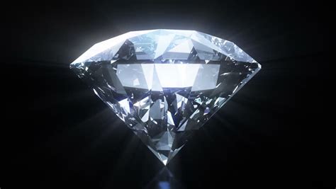 Beautiful Diamond Close Up With Matte In Looped Animation Hd 1080