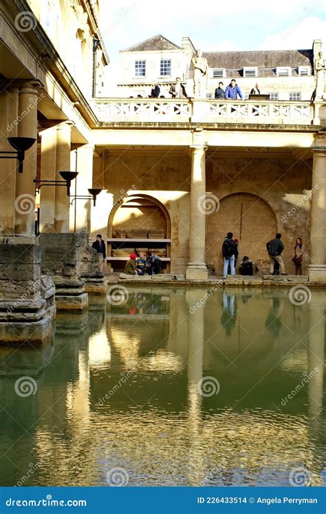 Tourists At The Roman Baths Editorial Stock Image Image Of Thermae