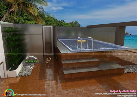 Check spelling or type a new query. House with terrace swimming pool - Kerala home design and floor plans