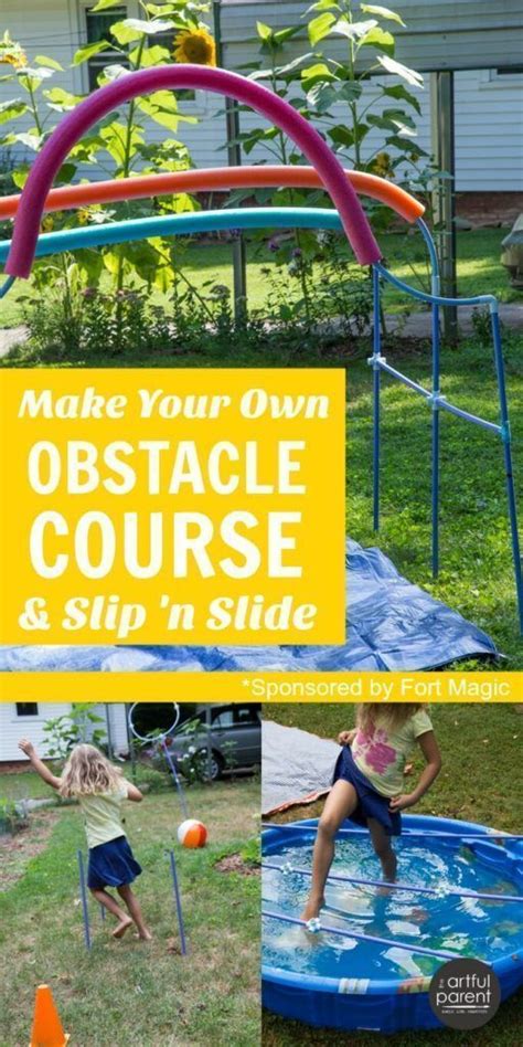 A Fun Diy Backyard Obstacle Course For Kids That They Can Even Make