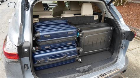Toyota Highlander Luggage Test How Much Fits Behind The Third Row