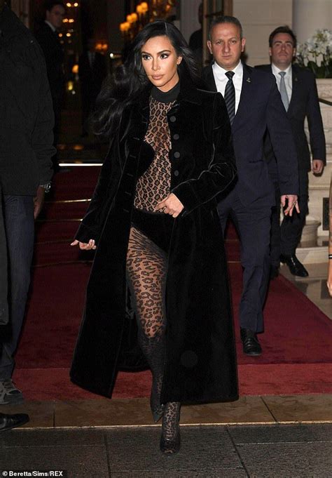 Kim Kardashian Leaves Nothing To The Imagination In Sheer Bodysuit Sheer Bodysuit Kim