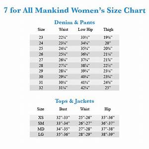 Belleza Y Fragancia Jeans Size Chart Seven All Mankind