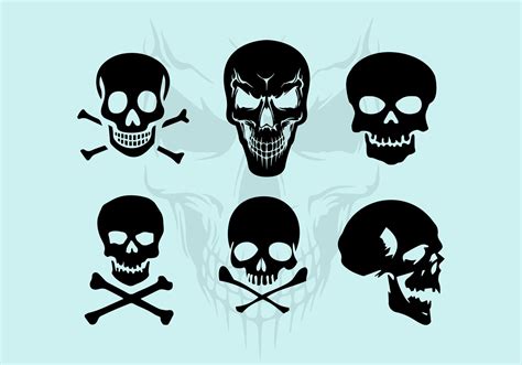 Vector Skull Silhouette Illustrations Download Free Vectors Clipart