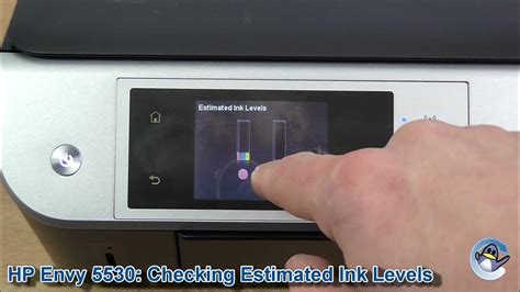Hp Envy 5530 How To Check Estimated Ink Levels Youtube