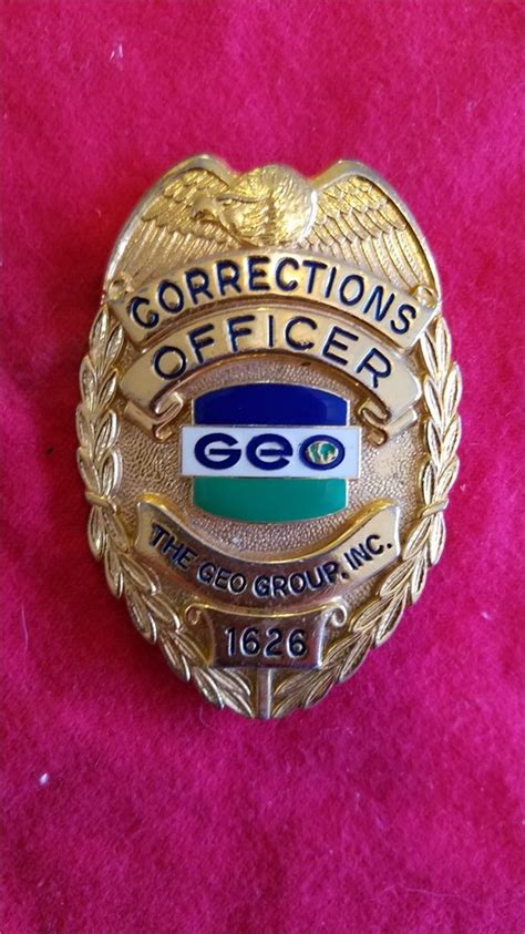 Collectors Badges Auctions Geo Group Inc Corrections Officer Hallmarked