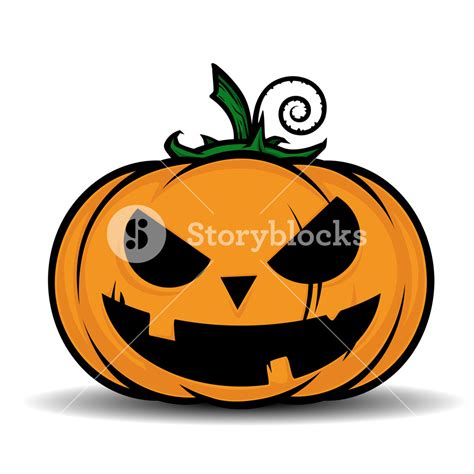 Vector Illustrtion Of Cartoon Halloween Pumpkin Royalty Free Stock