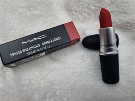 Mac Powder Kiss Lipstick Shade 922 Werk Werk Werk Full Size 3g Boxed New 773602564026 Ebay