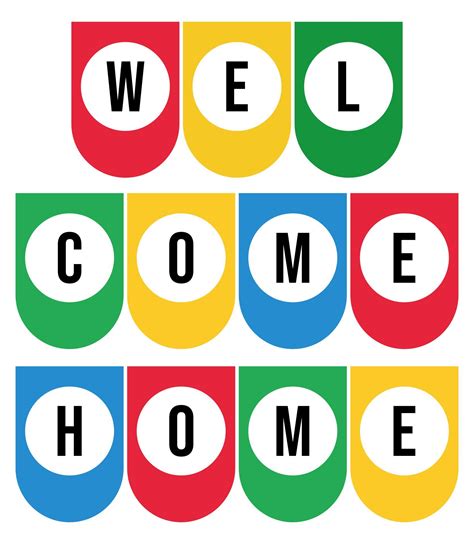 Welcome Home Printable Letters Welcome Back Banner Welcome Home