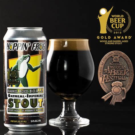 Barrel Aged Boris The Crusher Oatmeal Imperial Stout Hoppin Frog