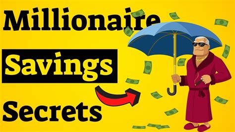 10 Saving Secrets All Millionaires Follow Smart Frugal Living Youtube