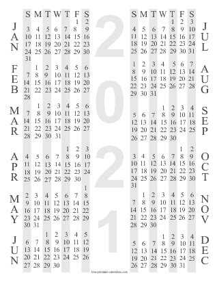 Encourage your child to put the printable calendar page in a visible and accessible place in the house so she can see the calendar daily. 2021 Free Printable Calendars - Free Printable Calendars
