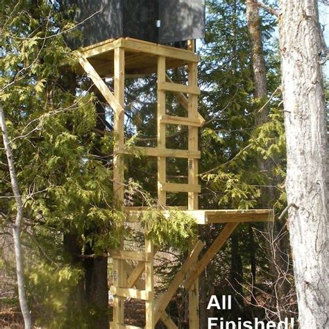 Enclosed Deer Stands 6 X 6 Elevated Hunting Blind Material List At