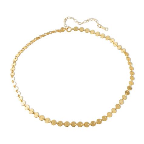 Coin Choker 14K Gold Filled Sterling Silver Dainty Simple