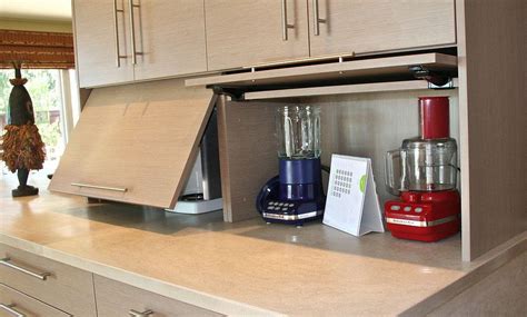 Should you install an appliance garage (or several)? appliance garage | Small kitchen appliance storage ...