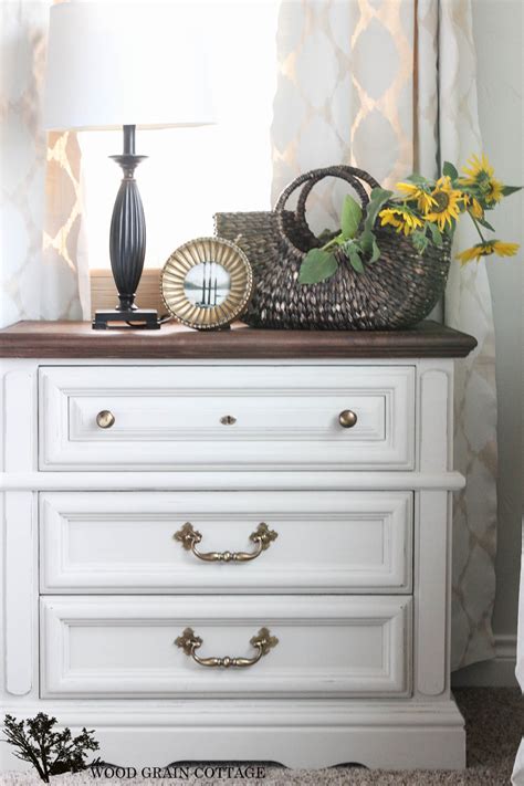 Bedroom Night Stand Makeover The Wood Grain Cottage