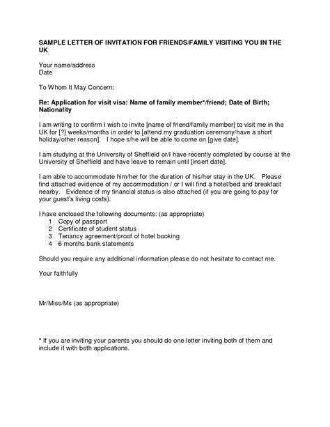 Find enclosed copies of my passport. Letter Of Invitation For Uk Visa TemplateVisa Invitation ...