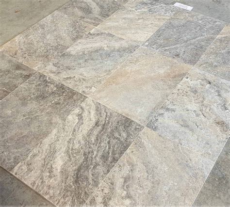 Travertine Tiles Stone Tiles Silver Travertine Tile Filled Honed