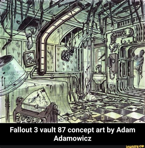 Fallout 3 Vault 87 Concept Art By Adam Adamowicz Fallout 3 Vault 87