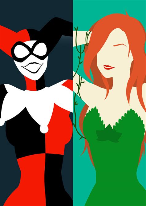 Poison Ivy And Harley Quinn By Jaramotte On Deviantart