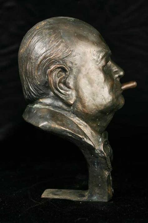 The most common churchill bust material is ceramic. Bronze Bust British Pm Winston Churchill Statue War Hero