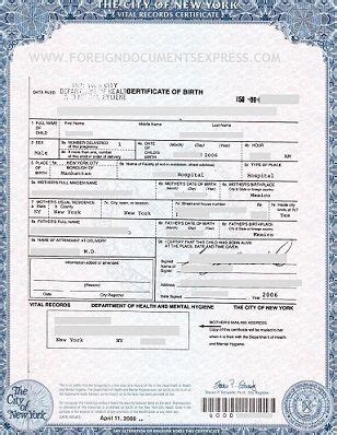 Hundreds of government agencies nationwide exclusively trust vitalchek for accepting their birth certificates and other vital record orders. Long form birth certificate issued by the NYC Department ...