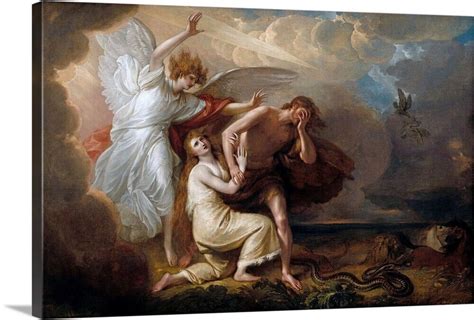 The Expulsion Of Adam And Eve From Canvas Wall Art Print Home Decor Ebay
