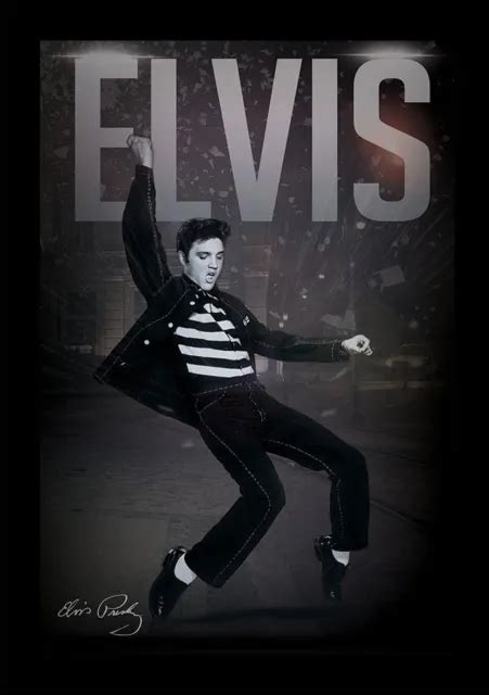 Elvis Presley Lets Rock 13x19 Framed Gelcoat Poster Music Legend Icon