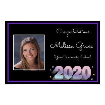 Check spelling or type a new query. Graduation Purple Pastel Gradient 2020 Photo Poster ...